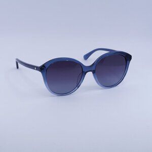 Kate Spade BRIA/G/S 0WTA 9O Sunglasses Blue Round Frame, Grey Lenses